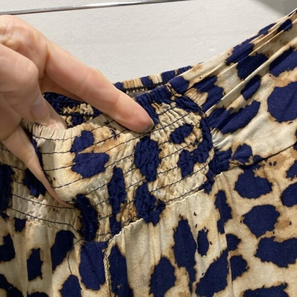 Katies Leopard Pant Relaxed Fit Pull-on Crop pant Size 8 - Picture 5 of 13